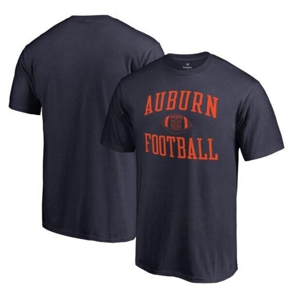 Auburn Tigers Men's Cotton First Sprint Football Tee - Picture 1 of 3